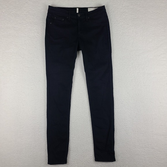 rag & bone Denim - Rag Bone Jeans Womens‎ 29 Legging Skinny Wash Black Plush Soft Cotton GC